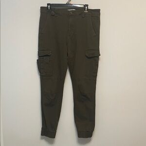 Fashion Nova Dark Olive Cargo Pants